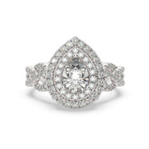 White Gold Diamond Ring - LA DIAMOND